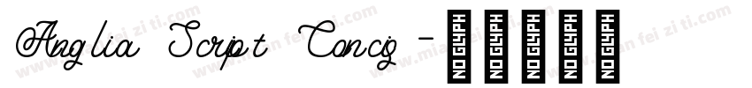 Anglia Script Concis字体转换